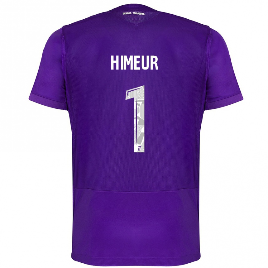 Hombre Fútbol Camiseta Thomas Himeur #1 Morado Blanco 1ª Equipación 2024/25 Argentina