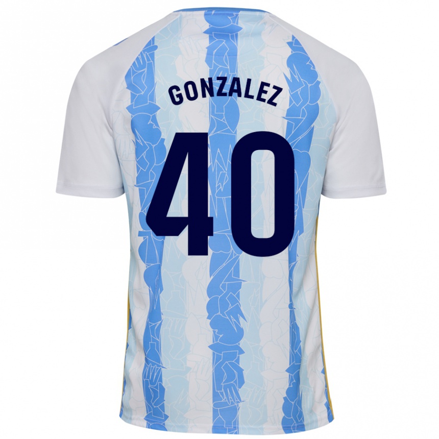 Hombre Fútbol Camiseta Carol González #40 Blanco Azul 1ª Equipación 2024/25 Argentina