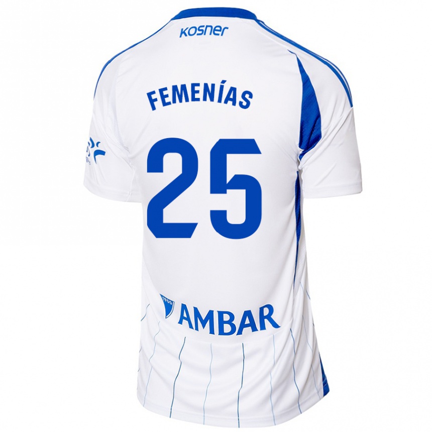 Hombre Fútbol Camiseta Joan Femenías #25 Rojo Blanco 1ª Equipación 2024/25 Argentina