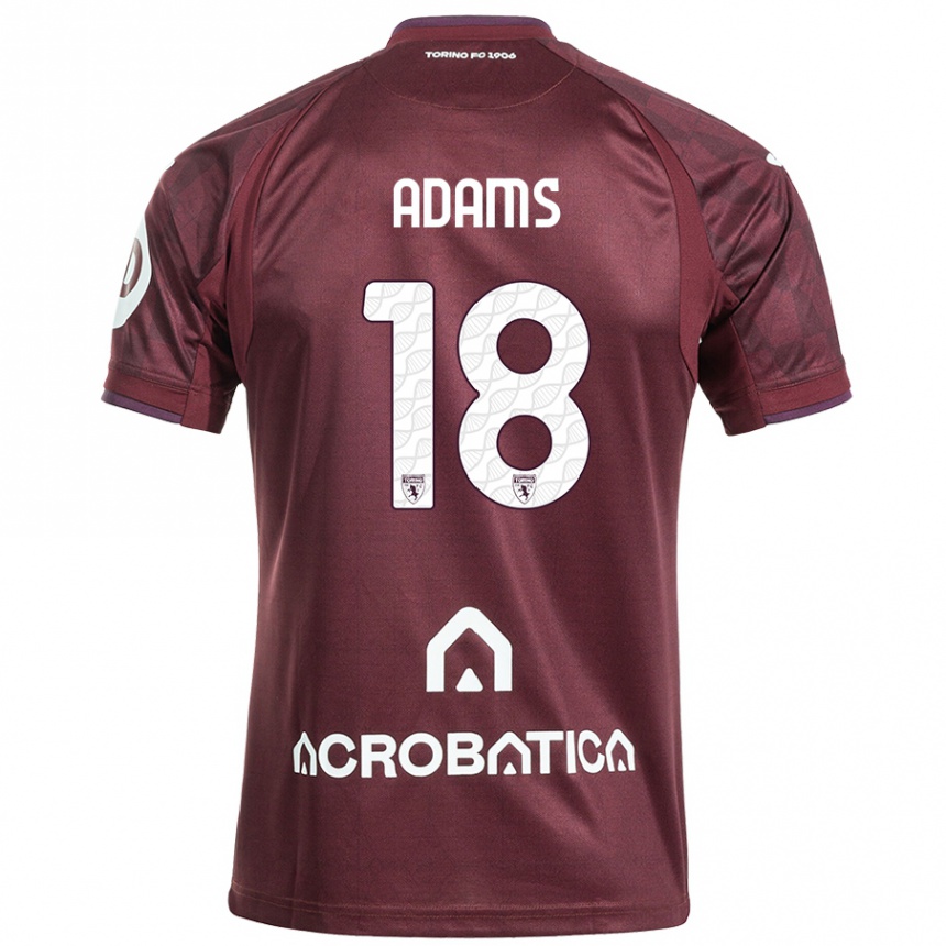 Hombre Fútbol Camiseta Ché Adams #18 Granate Blanco 1ª Equipación 2024/25 Argentina