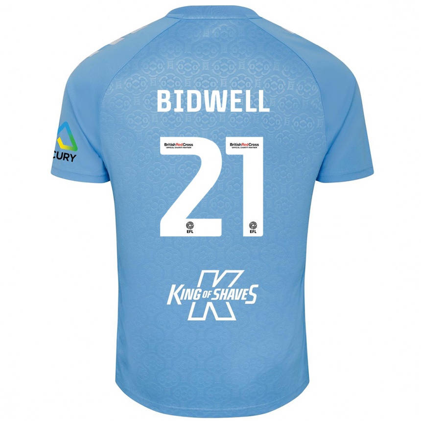 Hombre Fútbol Camiseta Jake Bidwell #21 Azul Blanco 1ª Equipación 2024/25 Argentina