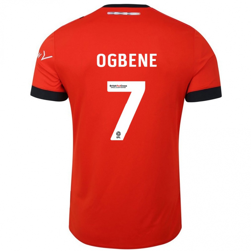 Hombre Fútbol Camiseta Chiedozie Ogbene #7 Naranja Negro 1ª Equipación 2024/25 Argentina