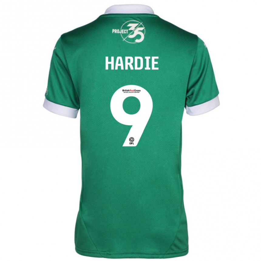 Hombre Fútbol Camiseta Ryan Hardie #9 Verde Blanco 1ª Equipación 2024/25 Argentina