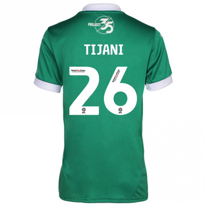 Hombre Fútbol Camiseta Muhamed Tijani #26 Verde Blanco 1ª Equipación 2024/25 Argentina