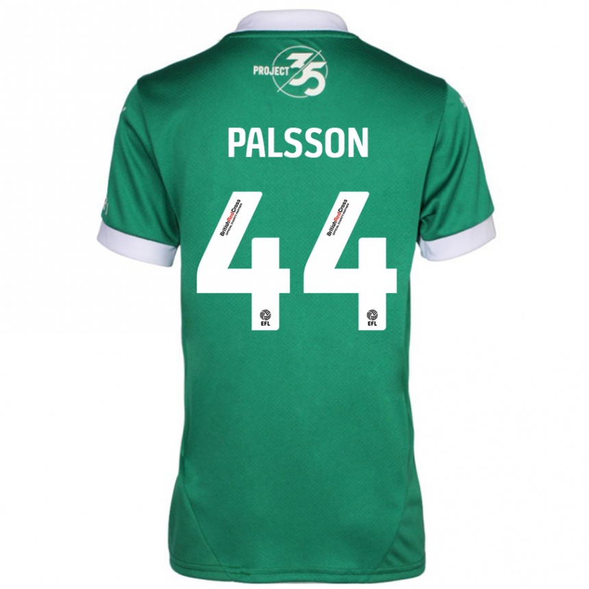 Hombre Fútbol Camiseta Victor Pálsson #44 Verde Blanco 1ª Equipación 2024/25 Argentina