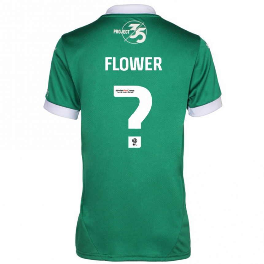 Hombre Fútbol Camiseta Jack Flower #0 Verde Blanco 1ª Equipación 2024/25 Argentina