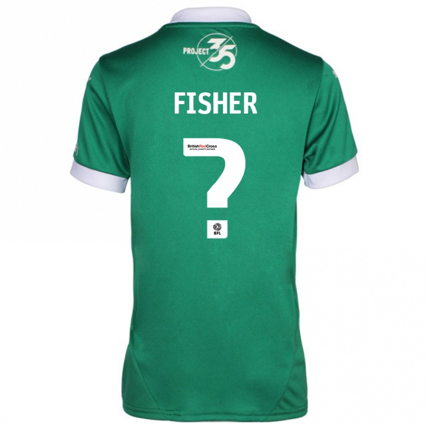 Hombre Fútbol Camiseta Cole Fisher #0 Verde Blanco 1ª Equipación 2024/25 Argentina