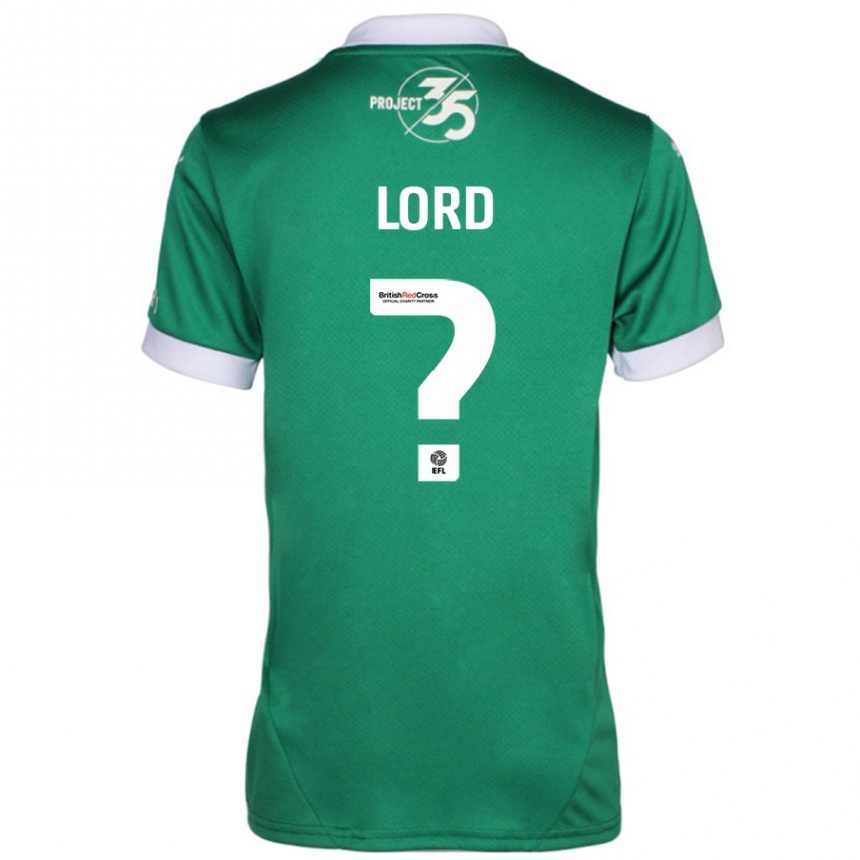 Hombre Fútbol Camiseta Sam Lord #0 Verde Blanco 1ª Equipación 2024/25 Argentina