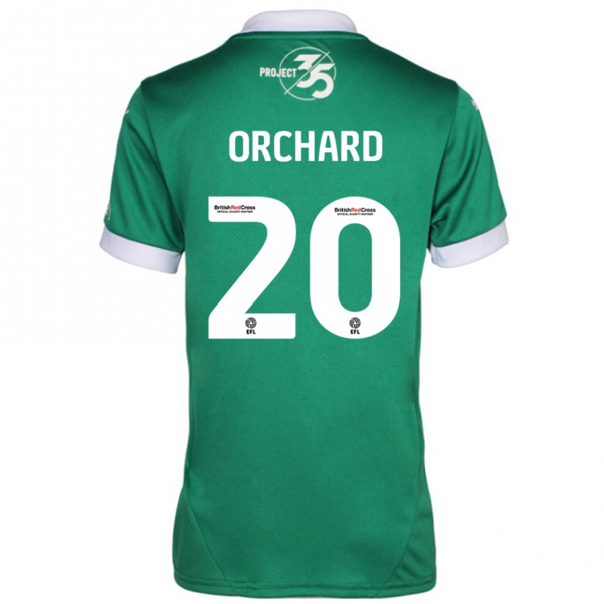 Hombre Fútbol Camiseta Fern Orchard #20 Verde Blanco 1ª Equipación 2024/25 Argentina