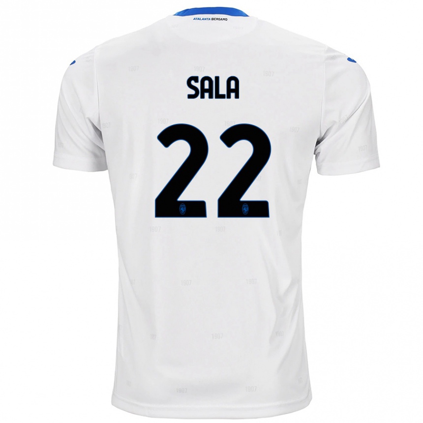 Hombre Fútbol Camiseta Lorenzo Sala #22 Blanco 2ª Equipación 2024/25 Argentina