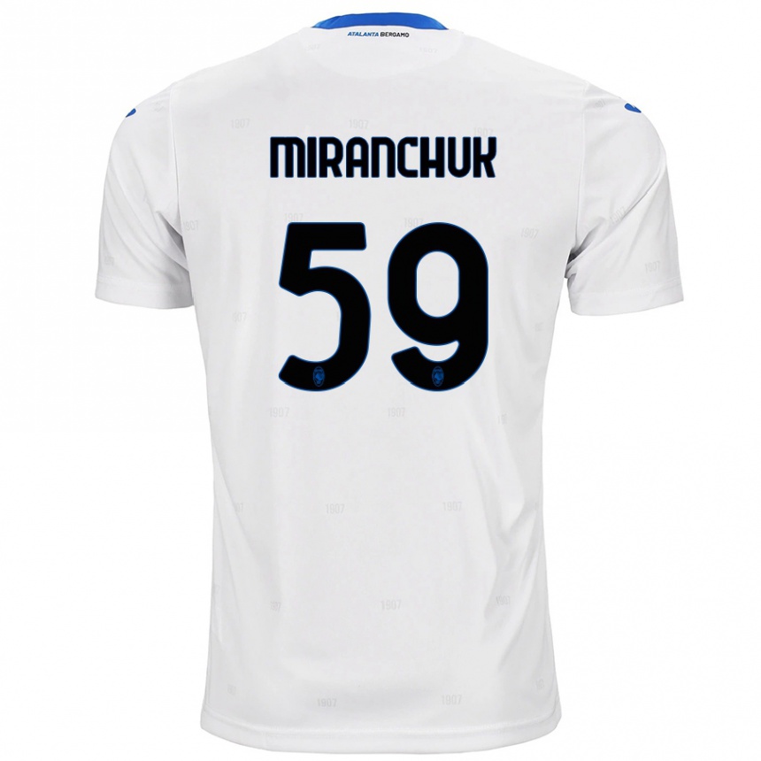 Hombre Fútbol Camiseta Aleksey Miranchuk #59 Blanco 2ª Equipación 2024/25 Argentina