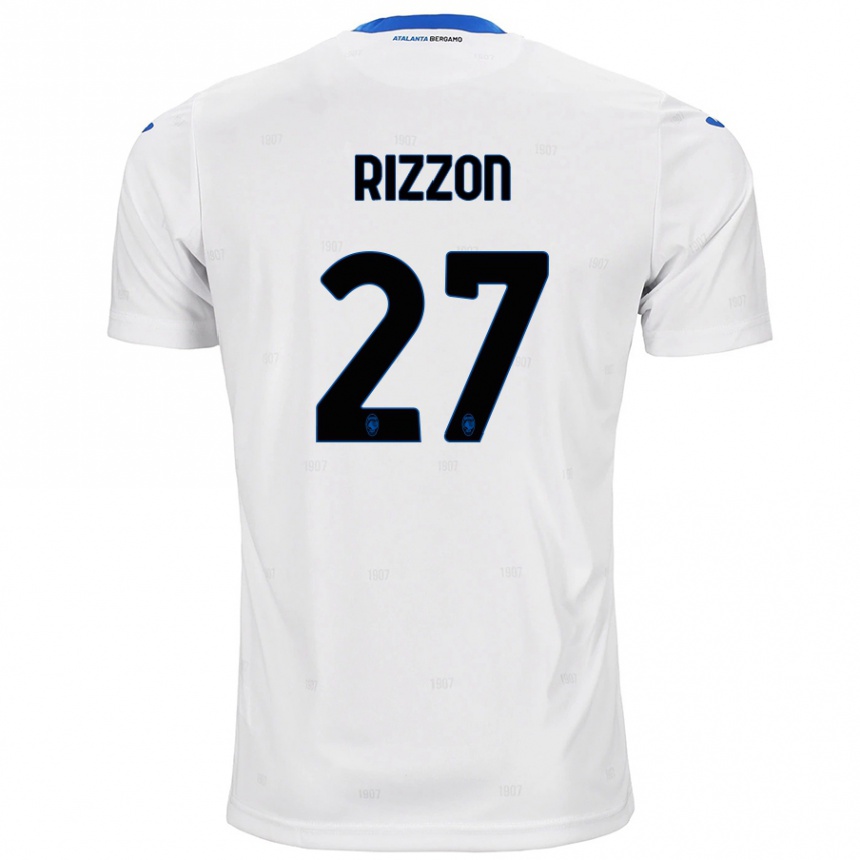 Hombre Fútbol Camiseta Giulia Rizzon #27 Blanco 2ª Equipación 2024/25 Argentina