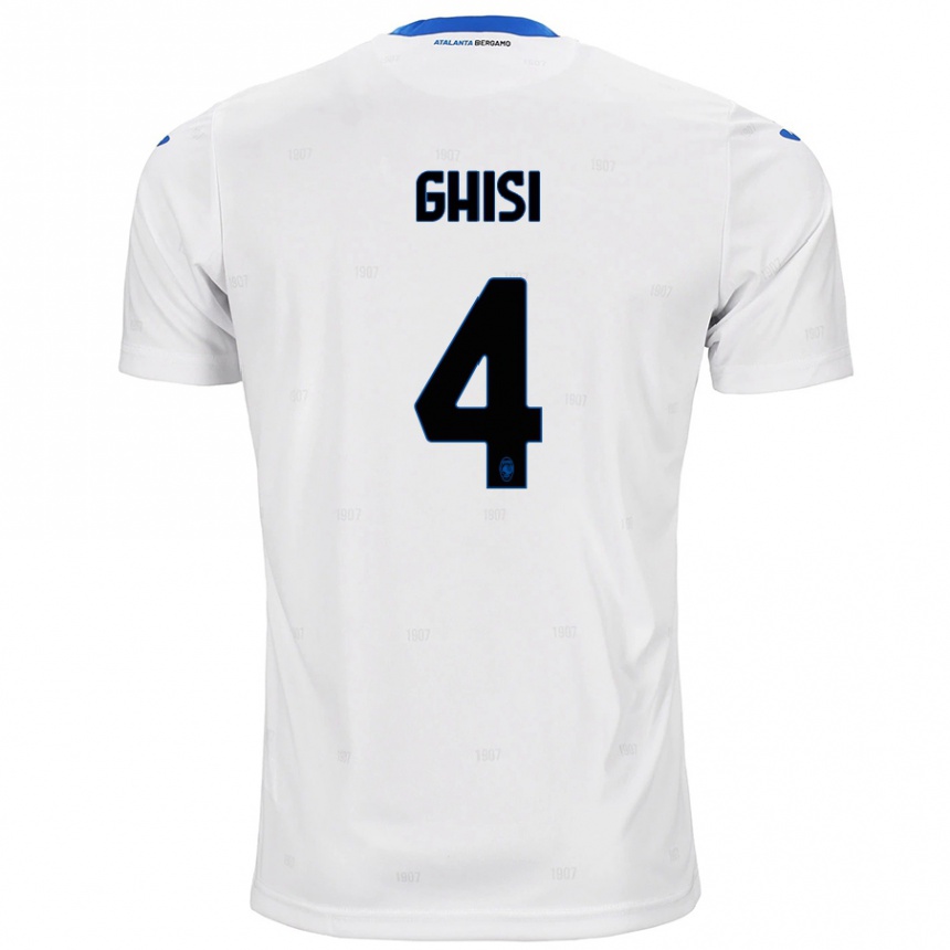 Hombre Fútbol Camiseta Laura Ghisi #4 Blanco 2ª Equipación 2024/25 Argentina