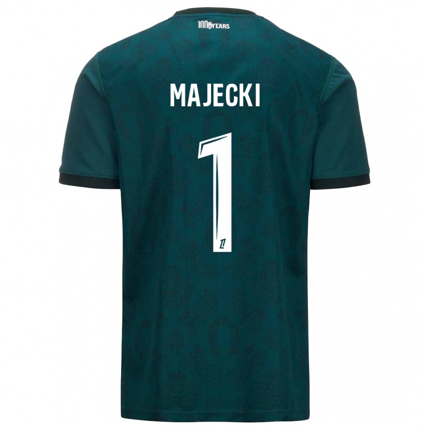 Hombre Fútbol Camiseta Radoslaw Majecki #1 Verde Oscuro 2ª Equipación 2024/25 Argentina