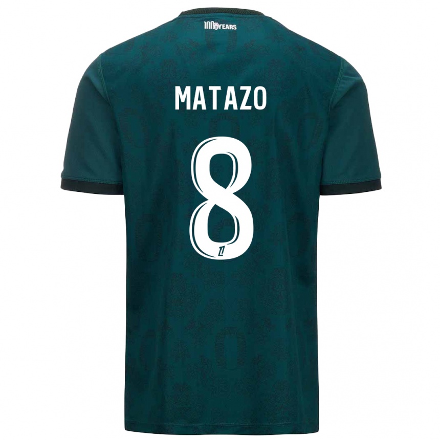 Hombre Fútbol Camiseta Eliot Matazo #8 Verde Oscuro 2ª Equipación 2024/25 Argentina