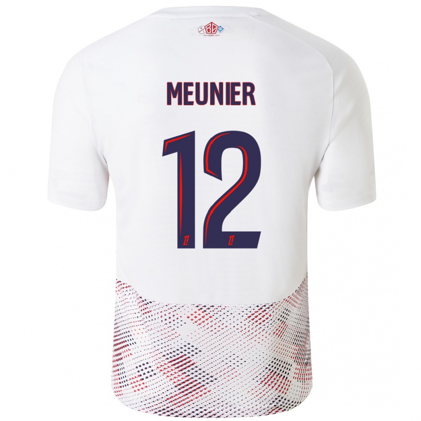 Hombre Fútbol Camiseta Thomas Meunier #12 Blanco Azul Real 2ª Equipación 2024/25 Argentina