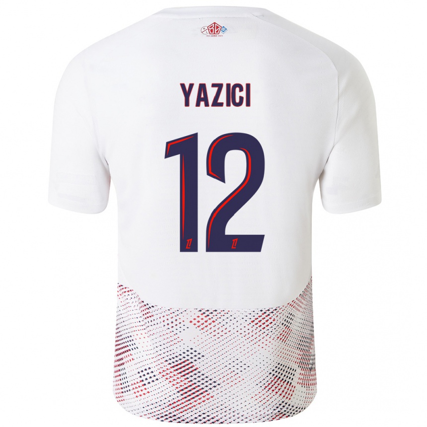 Hombre Fútbol Camiseta Yusuf Yazici #12 Blanco Azul Real 2ª Equipación 2024/25 Argentina