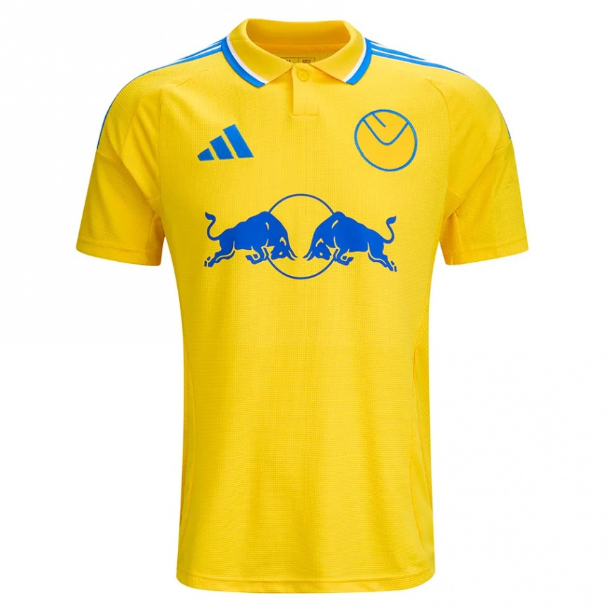 Hombre Fútbol Camiseta Harvey Sutcliffe #60 Amarillo Azul 2ª Equipación 2024/25 Argentina