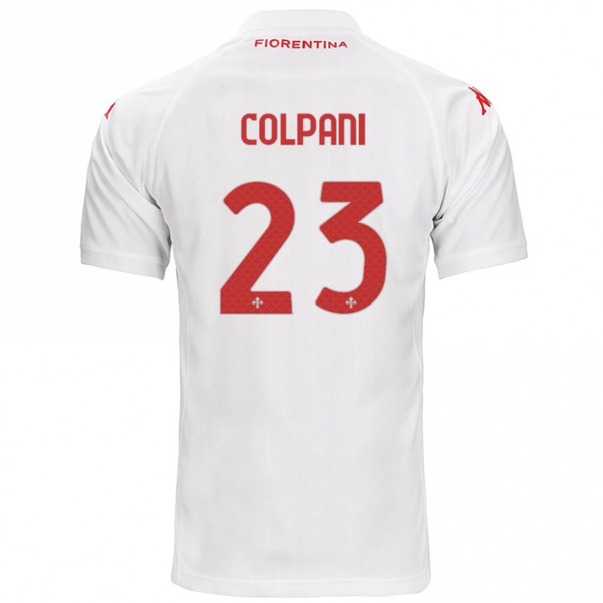 Hombre Fútbol Camiseta Andrea Colpani #23 Blanco 2ª Equipación 2024/25 Argentina