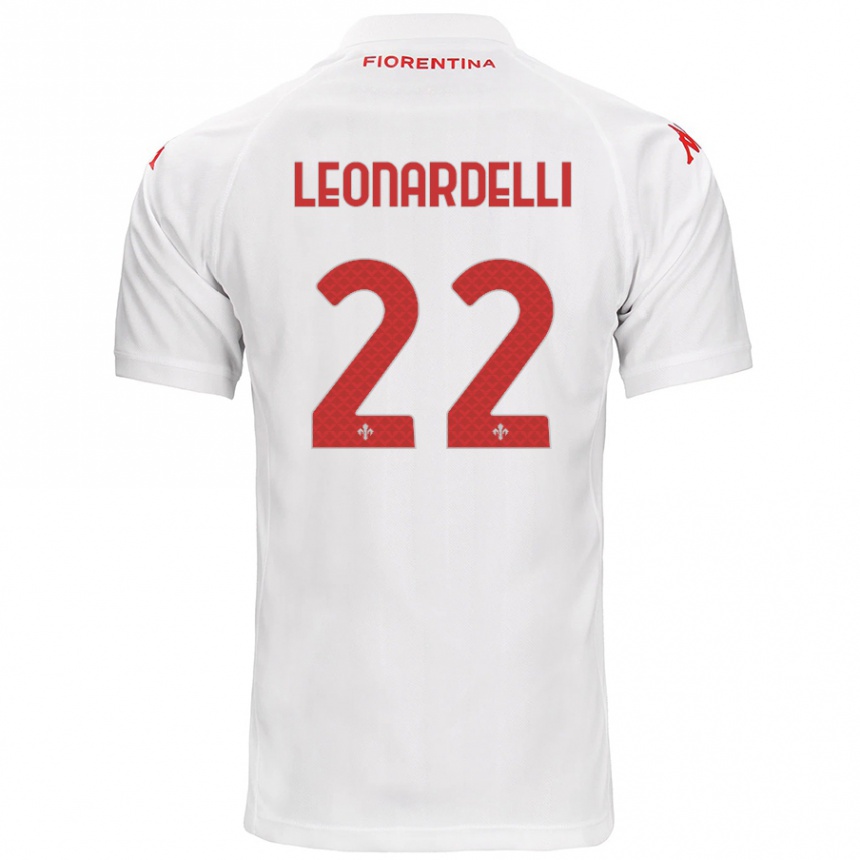 Hombre Fútbol Camiseta Pietro Leonardelli #22 Blanco 2ª Equipación 2024/25 Argentina