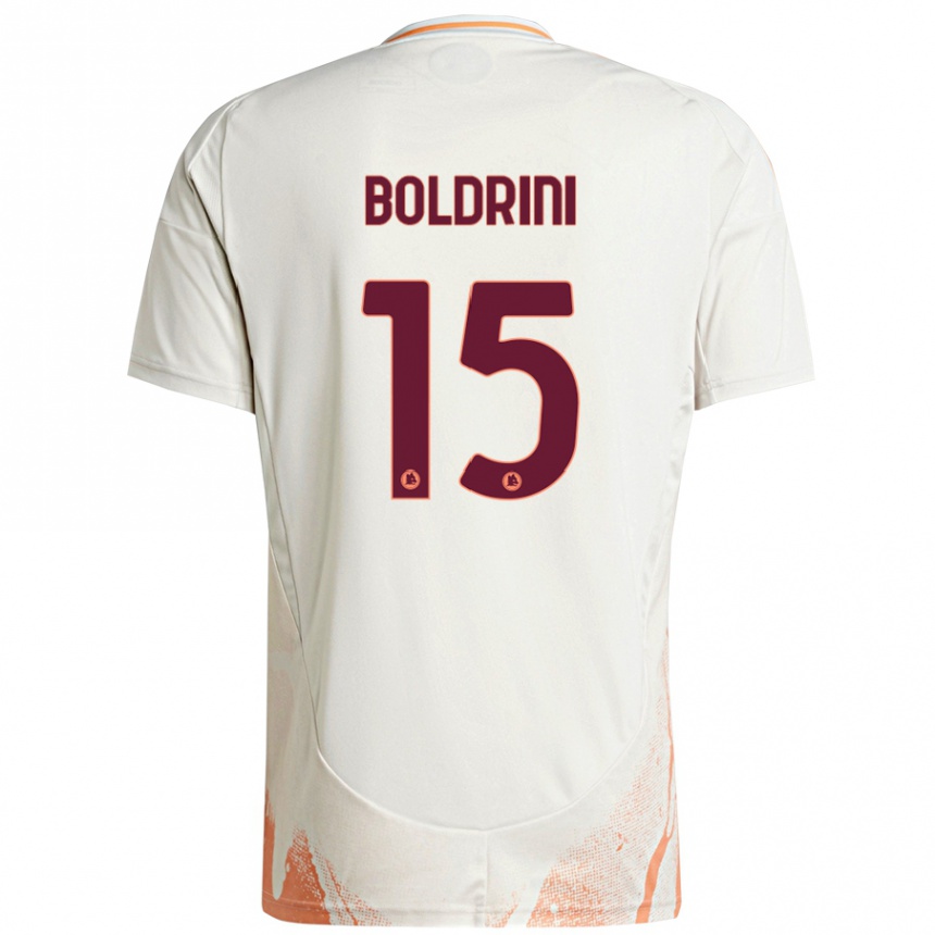 Hombre Fútbol Camiseta Mattia Boldrini #15 Crema Blanco Naranja 2ª Equipación 2024/25 Argentina