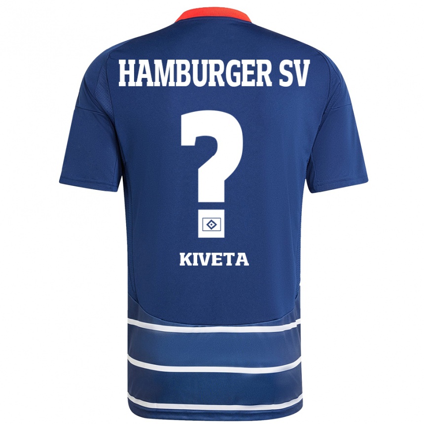 Hombre Fútbol Camiseta Glory Kiveta #0 Azul Oscuro 2ª Equipación 2024/25 Argentina