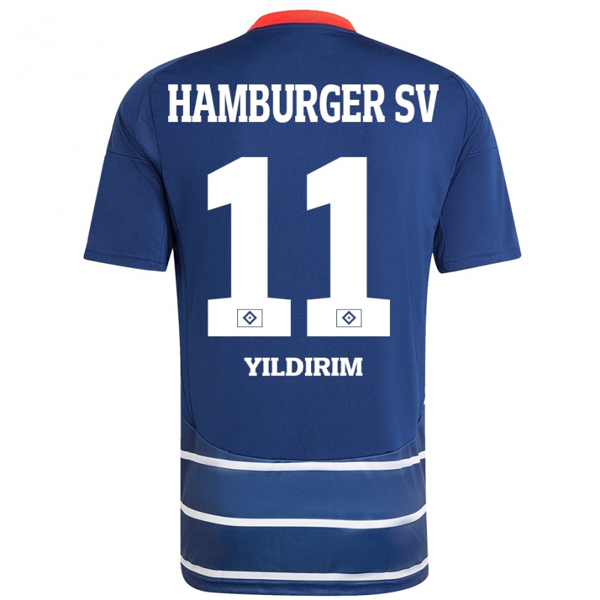 Hombre Fútbol Camiseta Mehmet Yildirim #11 Azul Oscuro 2ª Equipación 2024/25 Argentina