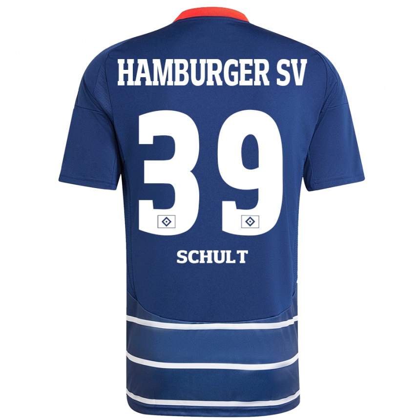 Hombre Fútbol Camiseta Almuth Schult #39 Azul Oscuro 2ª Equipación 2024/25 Argentina