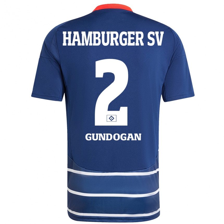 Hombre Fútbol Camiseta Haci Gündogan #2 Azul Oscuro 2ª Equipación 2024/25 Argentina