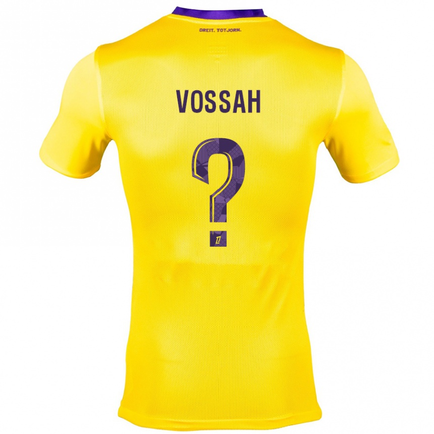 Hombre Fútbol Camiseta Alexis Vossah #0 Amarillo Morado 2ª Equipación 2024/25 Argentina