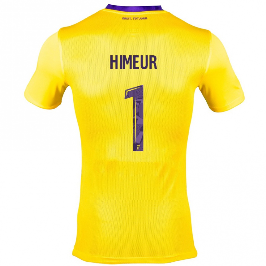 Hombre Fútbol Camiseta Thomas Himeur #1 Amarillo Morado 2ª Equipación 2024/25 Argentina