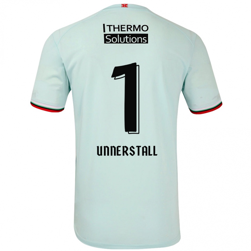 Hombre Fútbol Camiseta Lars Unnerstall #1 Verde Claro 2ª Equipación 2024/25 Argentina