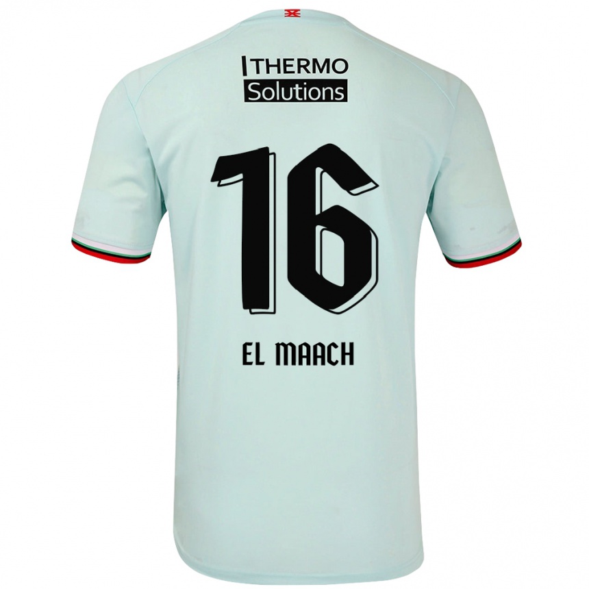 Hombre Fútbol Camiseta Issam El Maach #16 Verde Claro 2ª Equipación 2024/25 Argentina