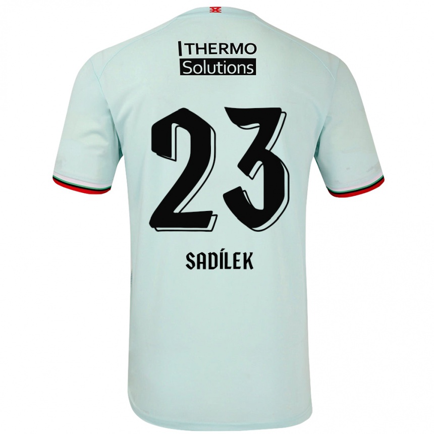 Hombre Fútbol Camiseta Michal Sadilek #23 Verde Claro 2ª Equipación 2024/25 Argentina