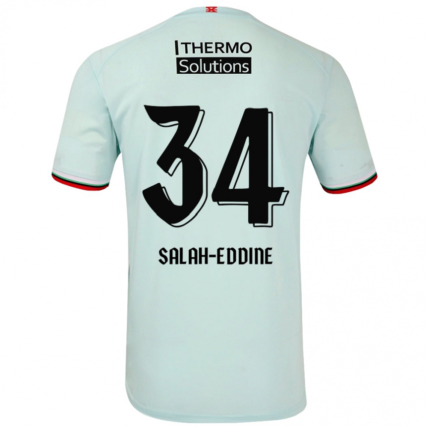 Hombre Fútbol Camiseta Anass Salah-Eddine #34 Verde Claro 2ª Equipación 2024/25 Argentina