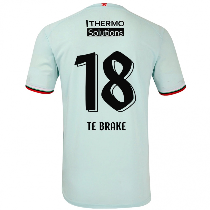 Hombre Fútbol Camiseta Sophie Te Brake #18 Verde Claro 2ª Equipación 2024/25 Argentina