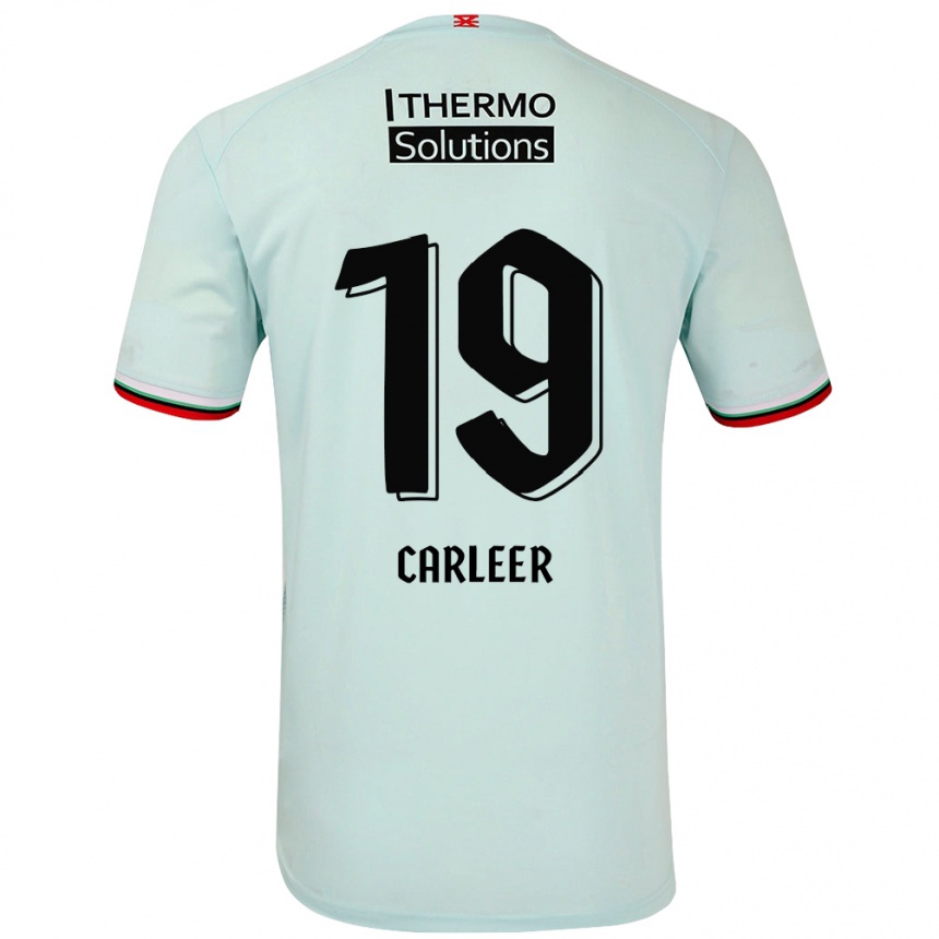 Hombre Fútbol Camiseta Lieske Carleer #19 Verde Claro 2ª Equipación 2024/25 Argentina