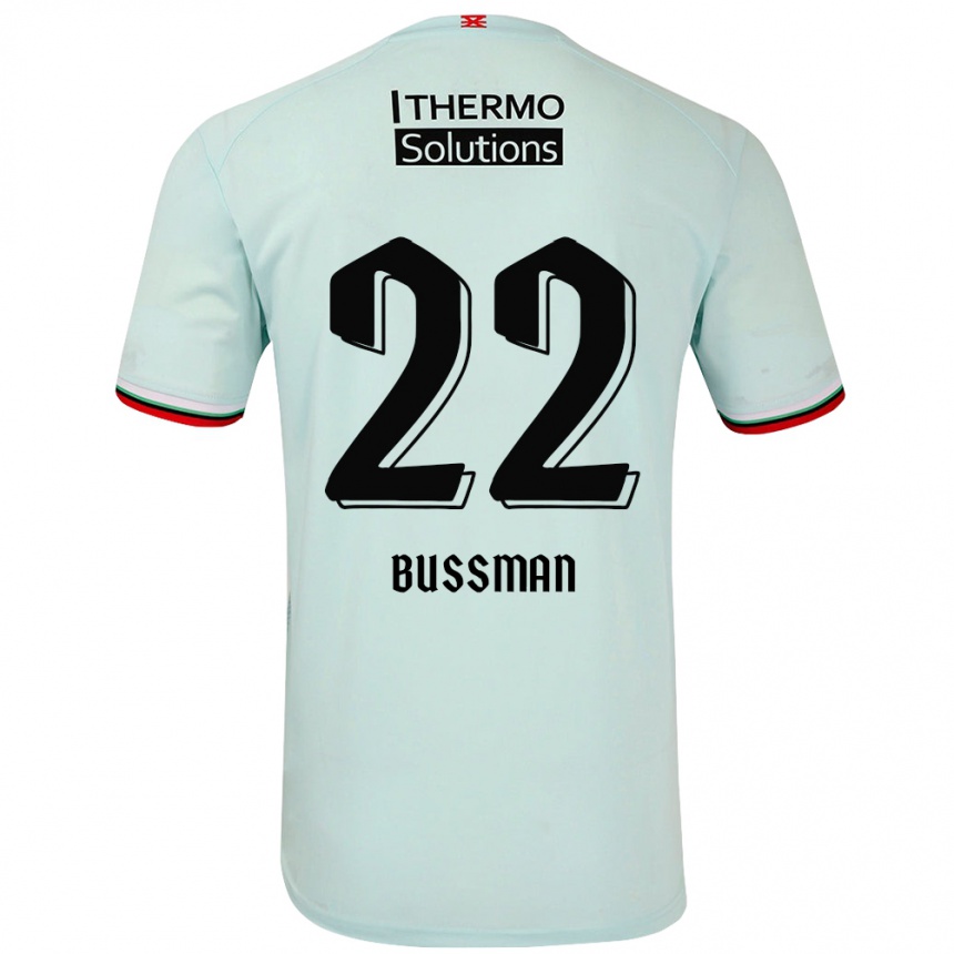 Hombre Fútbol Camiseta Fiene Bussman #22 Verde Claro 2ª Equipación 2024/25 Argentina