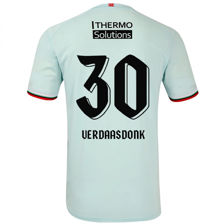 Hombre Fútbol Camiseta Suus Verdaasdonk #30 Verde Claro 2ª Equipación 2024/25 Argentina