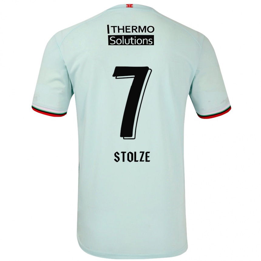 Hombre Fútbol Camiseta Anna-Lena Stolze #7 Verde Claro 2ª Equipación 2024/25 Argentina