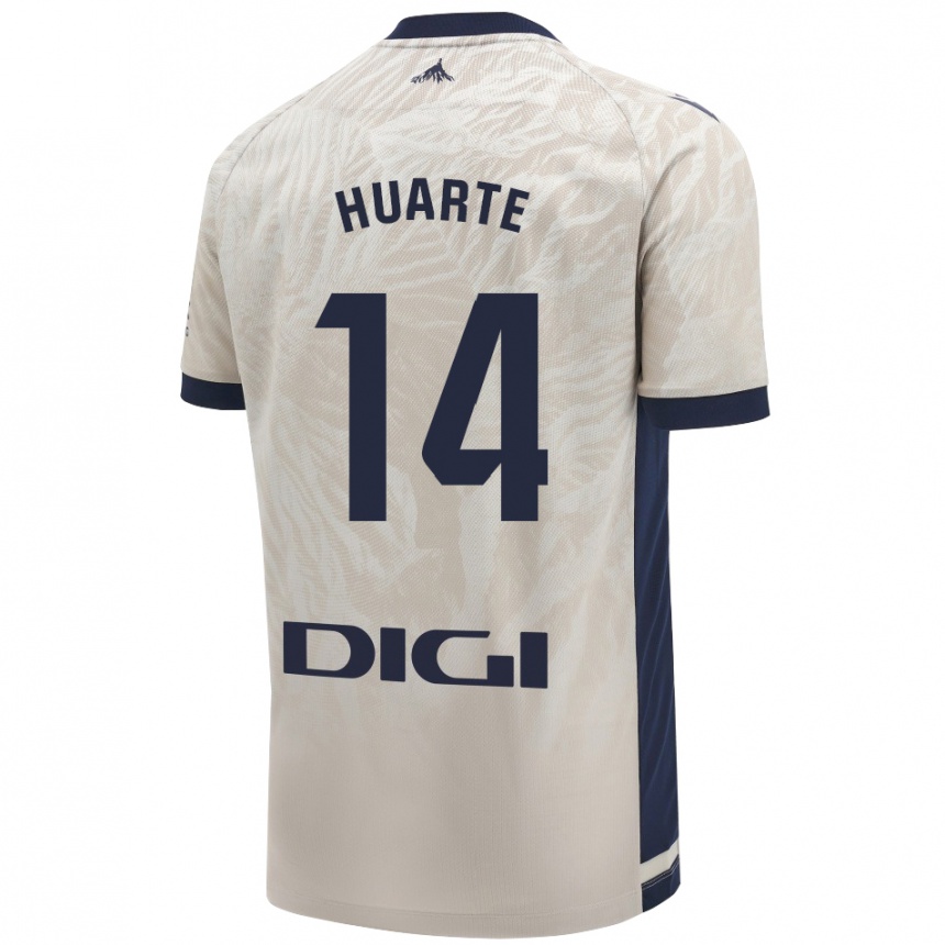 Hombre Fútbol Camiseta Xabi Huarte #14 Gris Claro 2ª Equipación 2024/25 Argentina