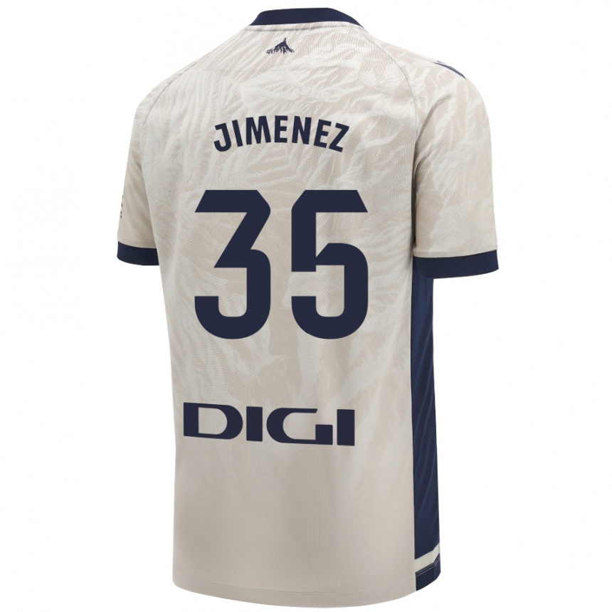 Hombre Fútbol Camiseta Álex Jimenez #35 Gris Claro 2ª Equipación 2024/25 Argentina