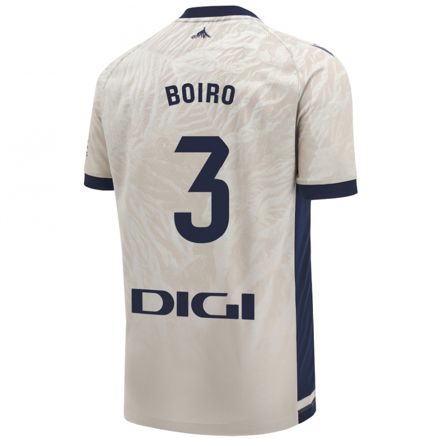 Hombre Fútbol Camiseta Adama Boiro #3 Gris Claro 2ª Equipación 2024/25 Argentina