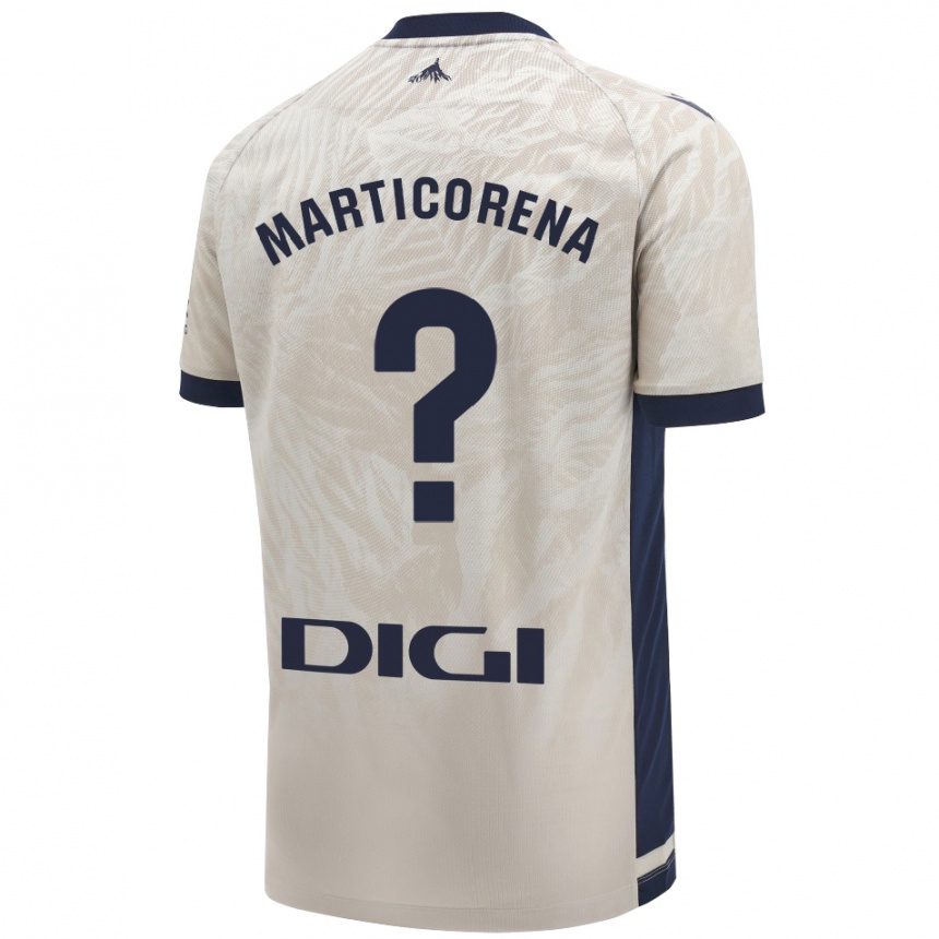 Hombre Fútbol Camiseta Ander Marticorena #0 Gris Claro 2ª Equipación 2024/25 Argentina