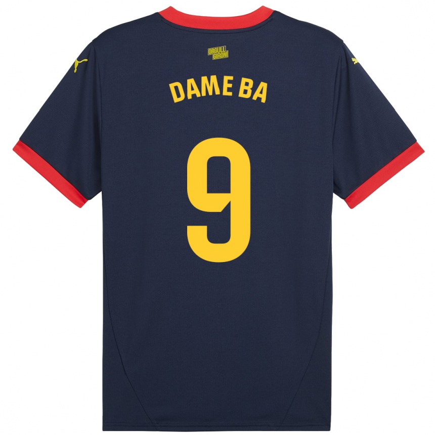 Hombre Fútbol Camiseta Papa Dame Ba #9 Azul Marino Rojo 2ª Equipación 2024/25 Argentina