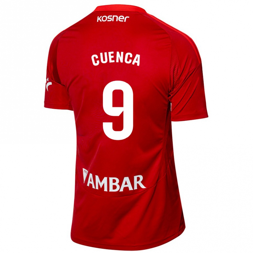 Hombre Fútbol Camiseta Marcos Cuenca #9 Blanco Azul 2ª Equipación 2024/25 Argentina