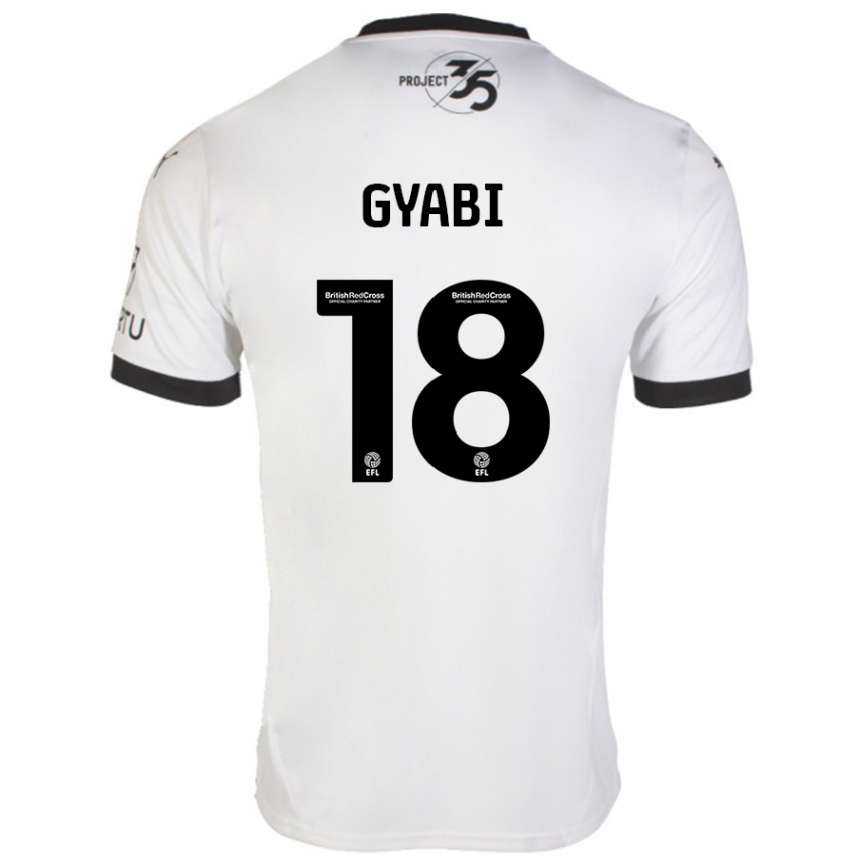 Hombre Fútbol Camiseta Darko Gyabi #18 Blanco Negro 2ª Equipación 2024/25 Argentina