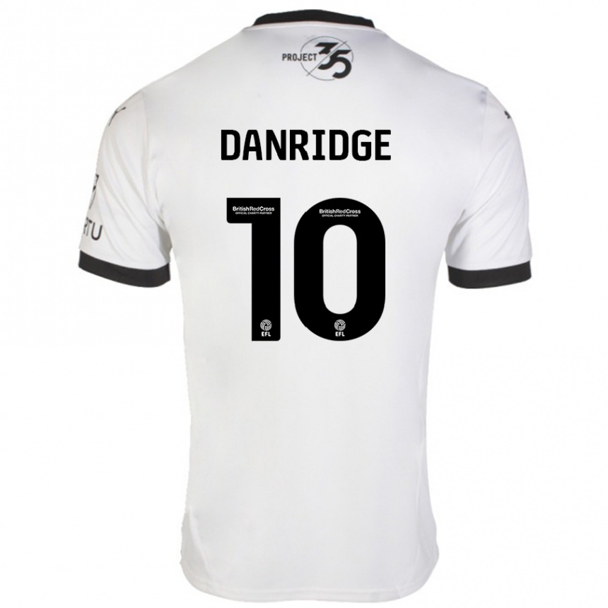 Hombre Fútbol Camiseta Rebecca Danridge #10 Blanco Negro 2ª Equipación 2024/25 Argentina