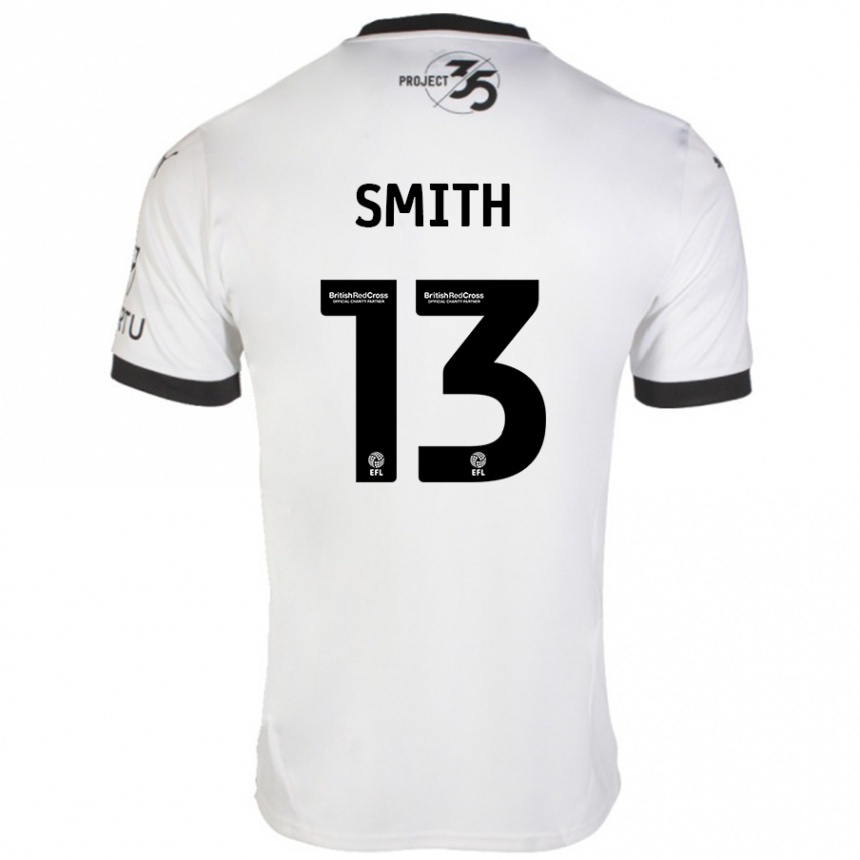 Hombre Fútbol Camiseta Grace Smith #13 Blanco Negro 2ª Equipación 2024/25 Argentina