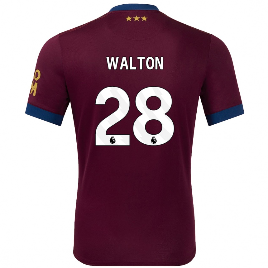 Hombre Fútbol Camiseta Christian Walton #28 Marrón 2ª Equipación 2024/25 Argentina